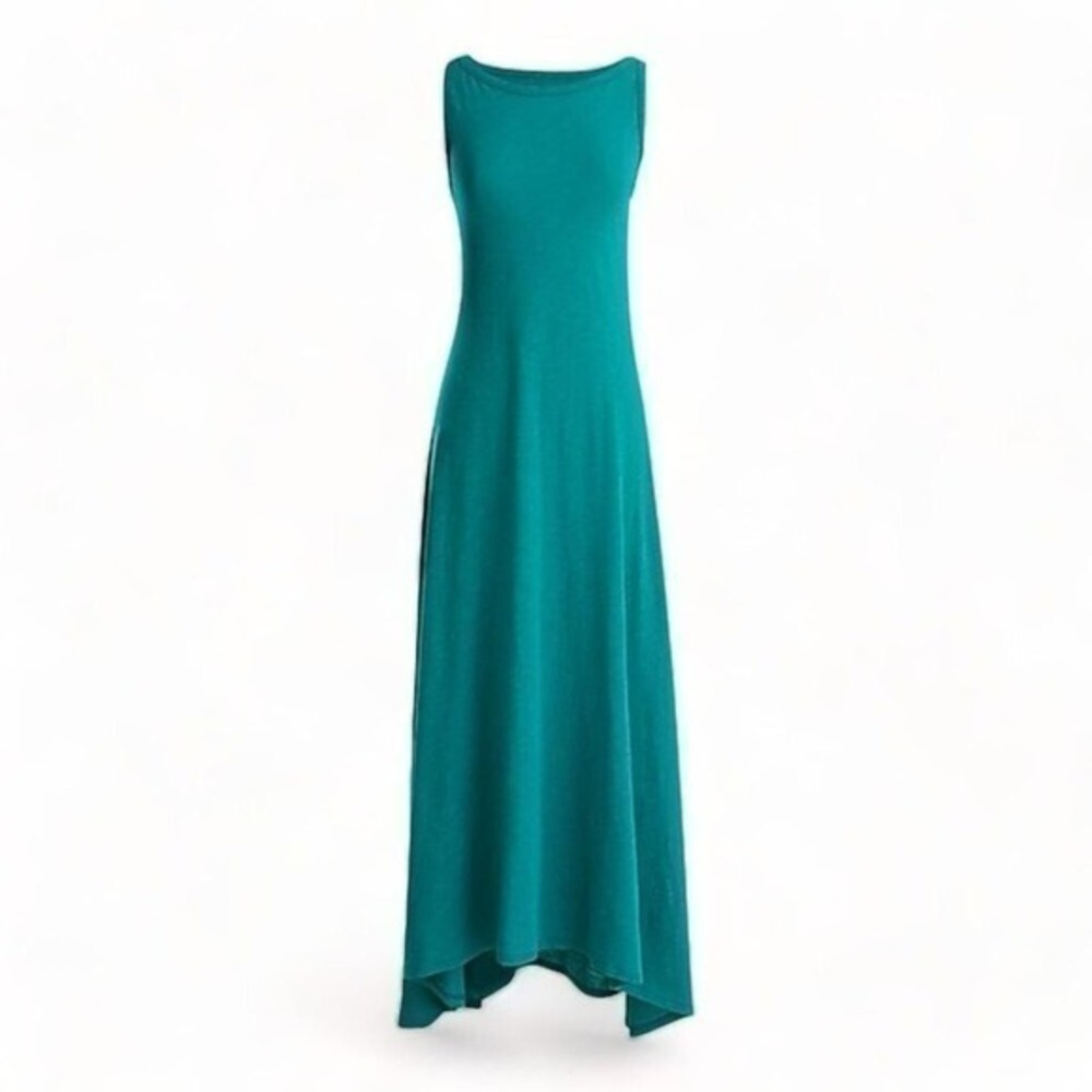 J. Crew Boatneck Vintage Cotton Maxi Dress Patina‎ Size S